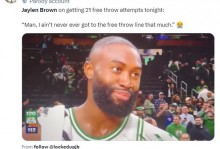 回旋镖！布朗暗指SGA后单场21罚创纪录 美媒PS嘲讽两人同为碰瓷王