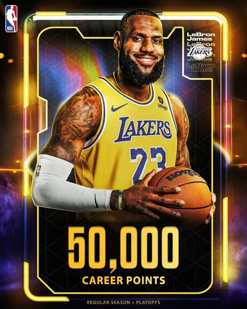 超越天勾！詹姆斯底线后仰破纪录，加冕NBA历史进球王！