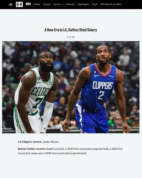 伦纳德能否重返最佳一阵？ 他和布朗该如何选？