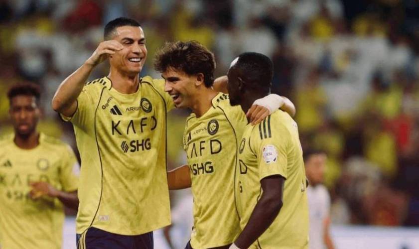 利雅得胜利5-0赛哈特海湾，菲利克斯两射一传，哈姆丹传射